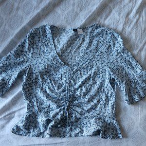 H&M Blue Floral shirt